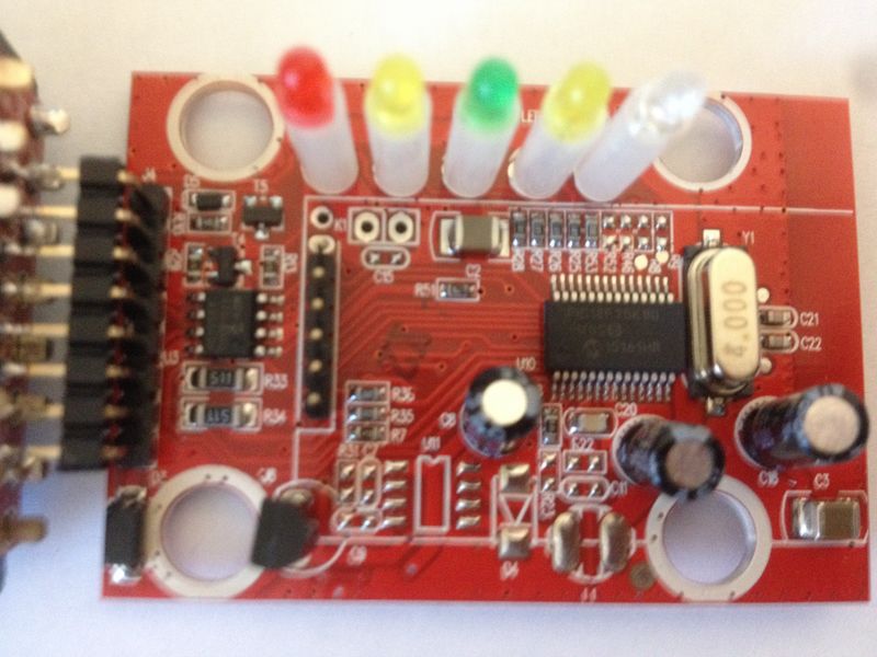 Вид сверху без верхней платы